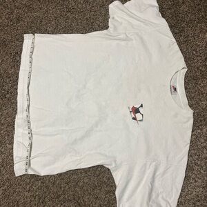 White T-Shirt with Logo